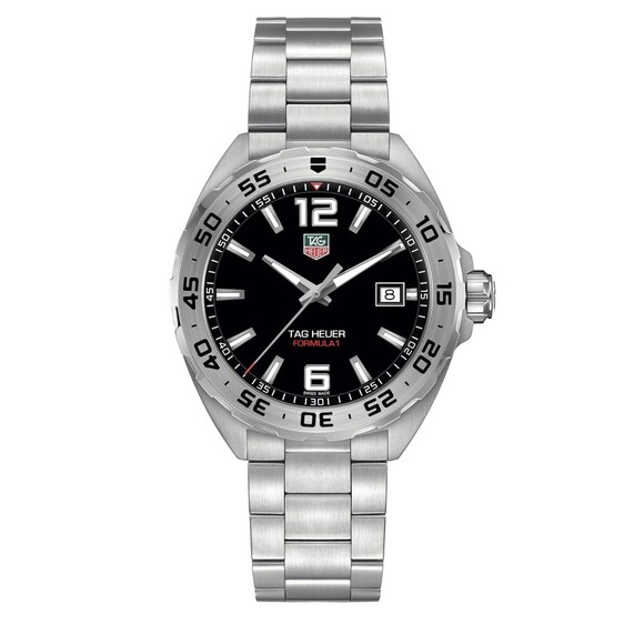 New TAG Heuer Formula 1 Date WAZ1112 Black 41mm Men's Watch Full Set